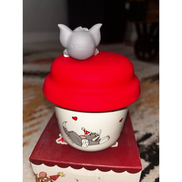 Tom & Jerry ceramic snack soup bowl with silicone lid - Picture 3 of 7